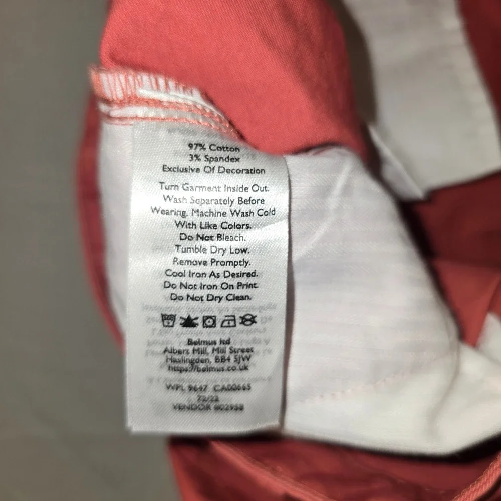 Eddie Bauer Willit Shorts 16 Womens‎ Cayenne Coral Legend Wash Stretch NEW
